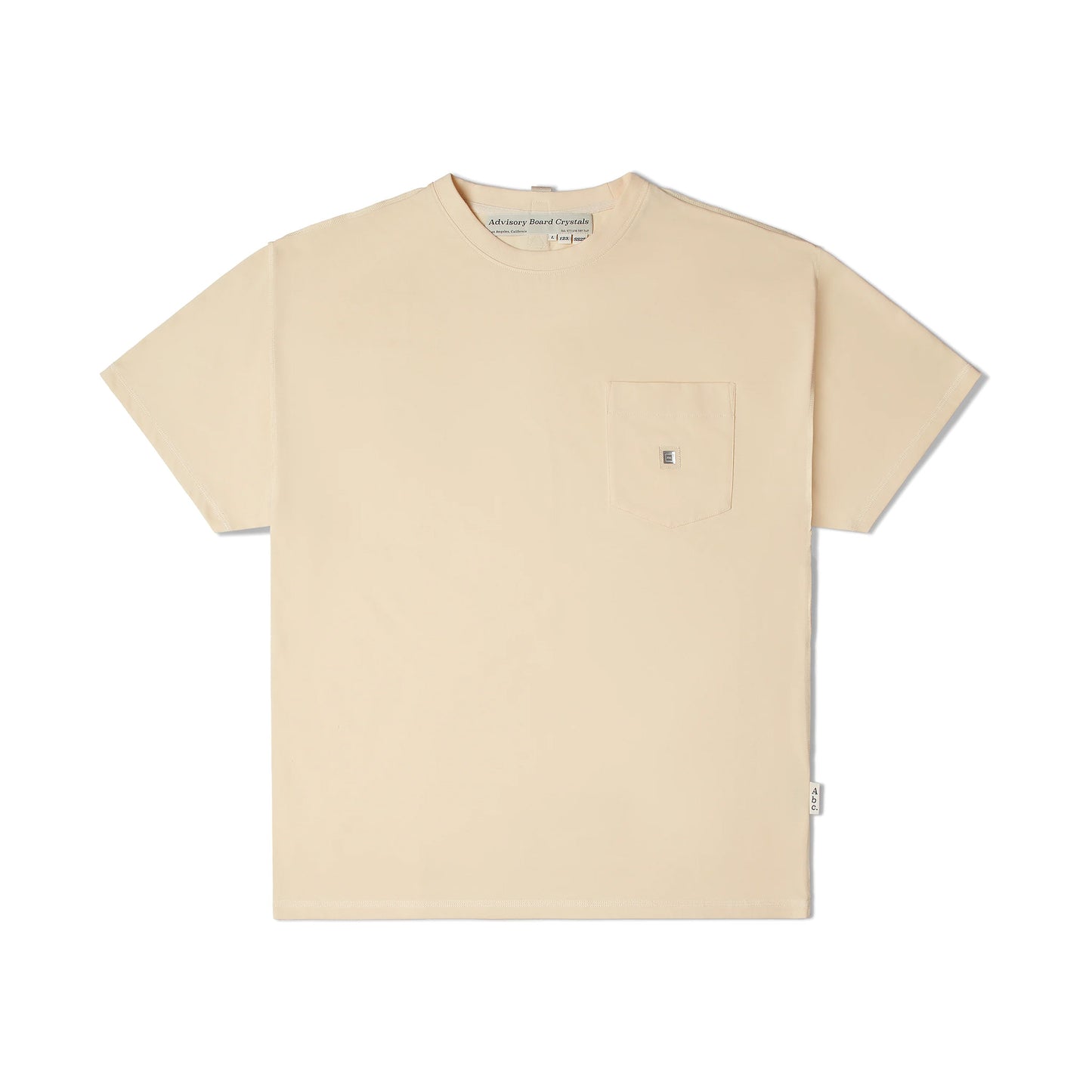 Advisory Board Crystals Abc. 123. Hologram Inside Out Seam Short Sleeve Pocket Tee
