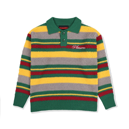 PLEASURES Cooper Polo Sweater