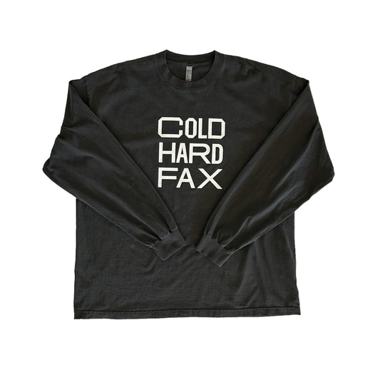 DVSN West Cold Hard Fax L/S Tee - Vintage Black/White