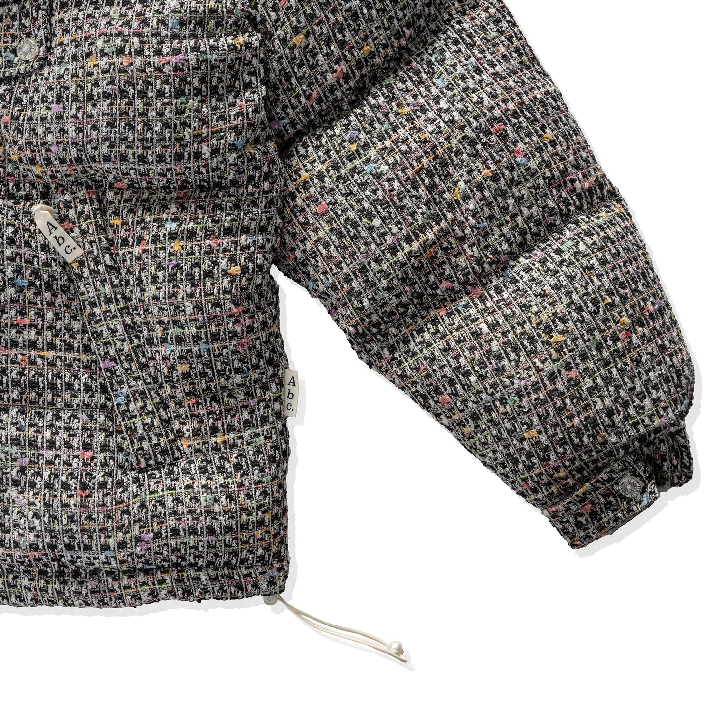 Advisory Board Crystals Tweed Hooded Puffer Jacket