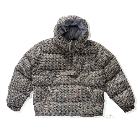 Advisory Board Crystals Tweed Hooded Puffer Jacket