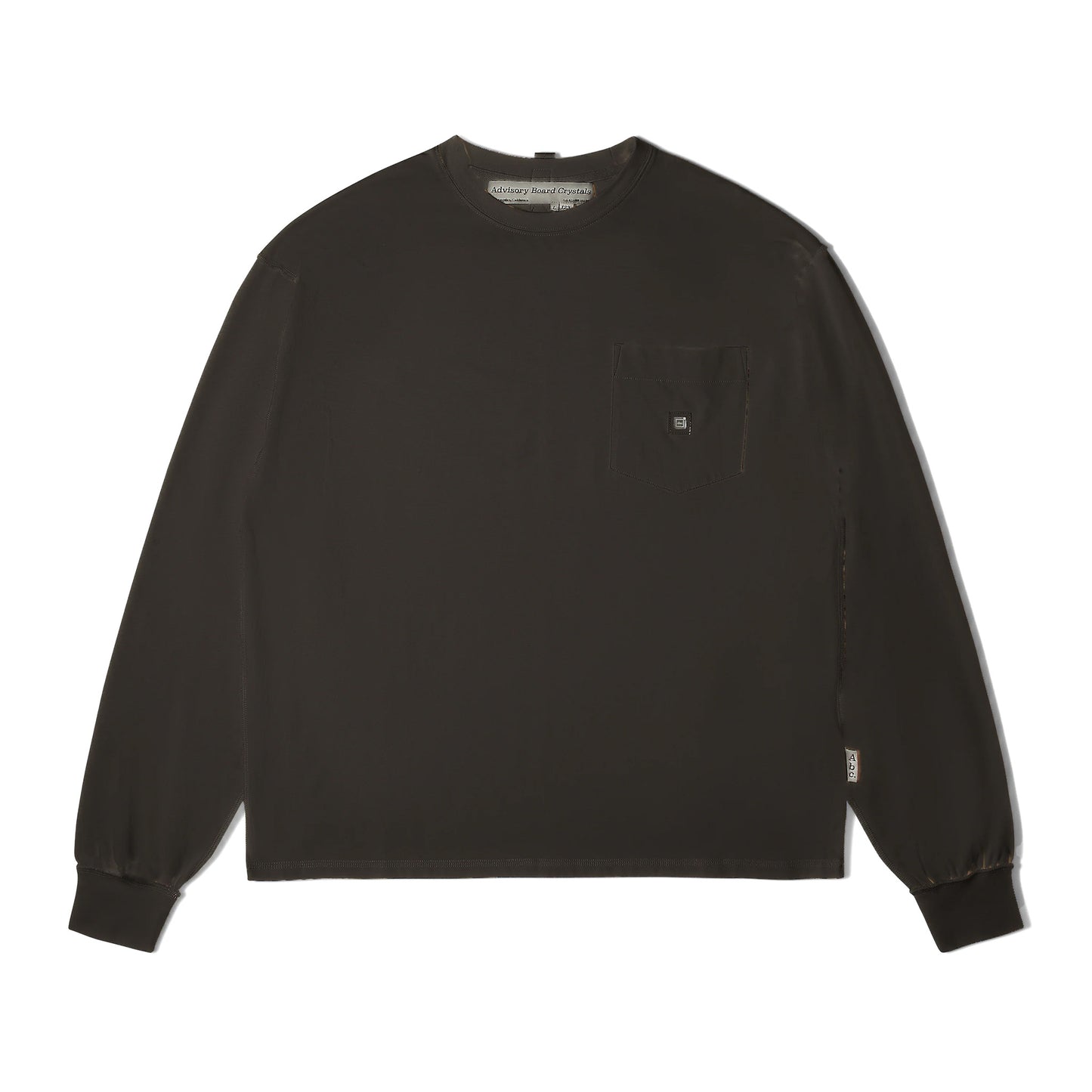 Advisory Board Crystals Abc. 123. Hologram Inside Out Seam Long Sleeve Pocket Tee