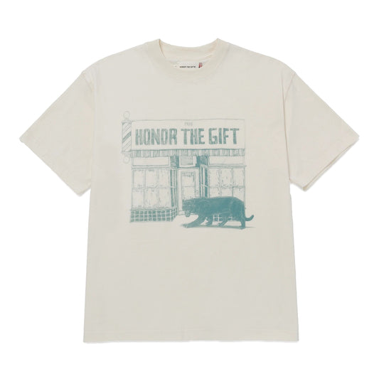 Honor The Gift Barbershop T-Shirt | Bone