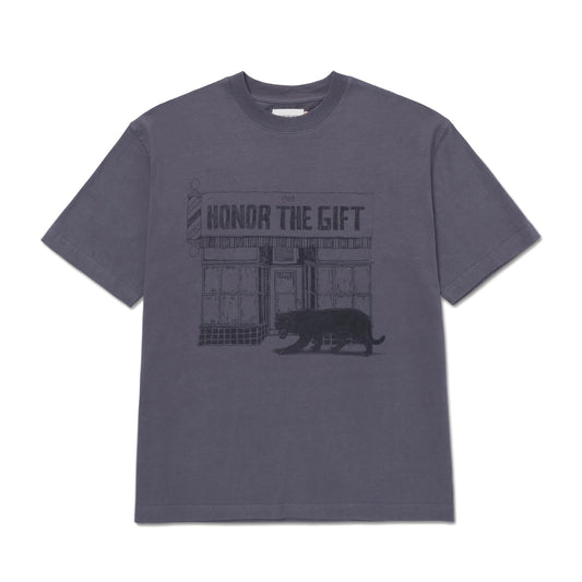 Honor The Gift Barbershop T-Shirt | Grey