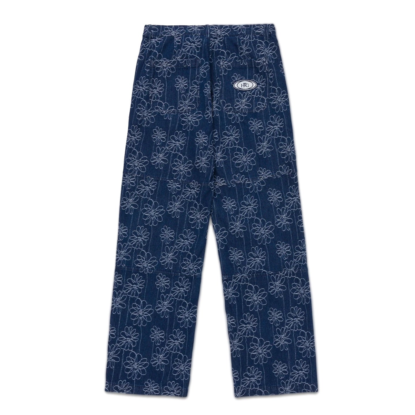 Honor The Gift Flower Jacquard Pant | Indigo