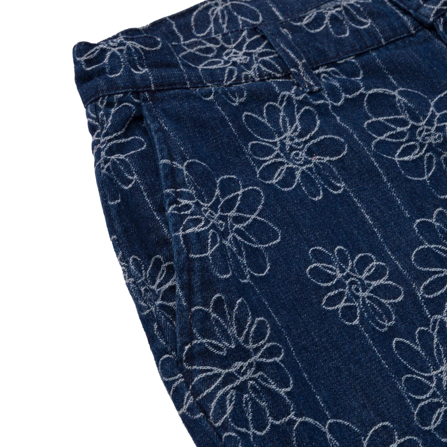 Honor The Gift Flower Jacquard Pant | Indigo