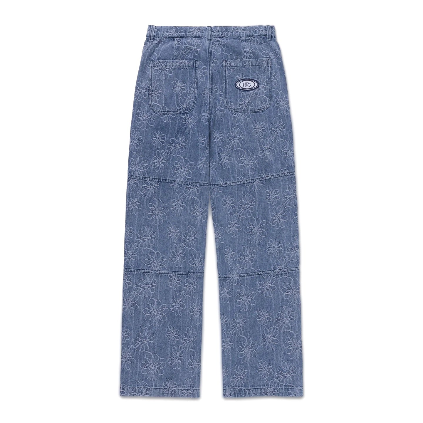 Honor The Gift Flower Jacquard Pant | Light Indigo