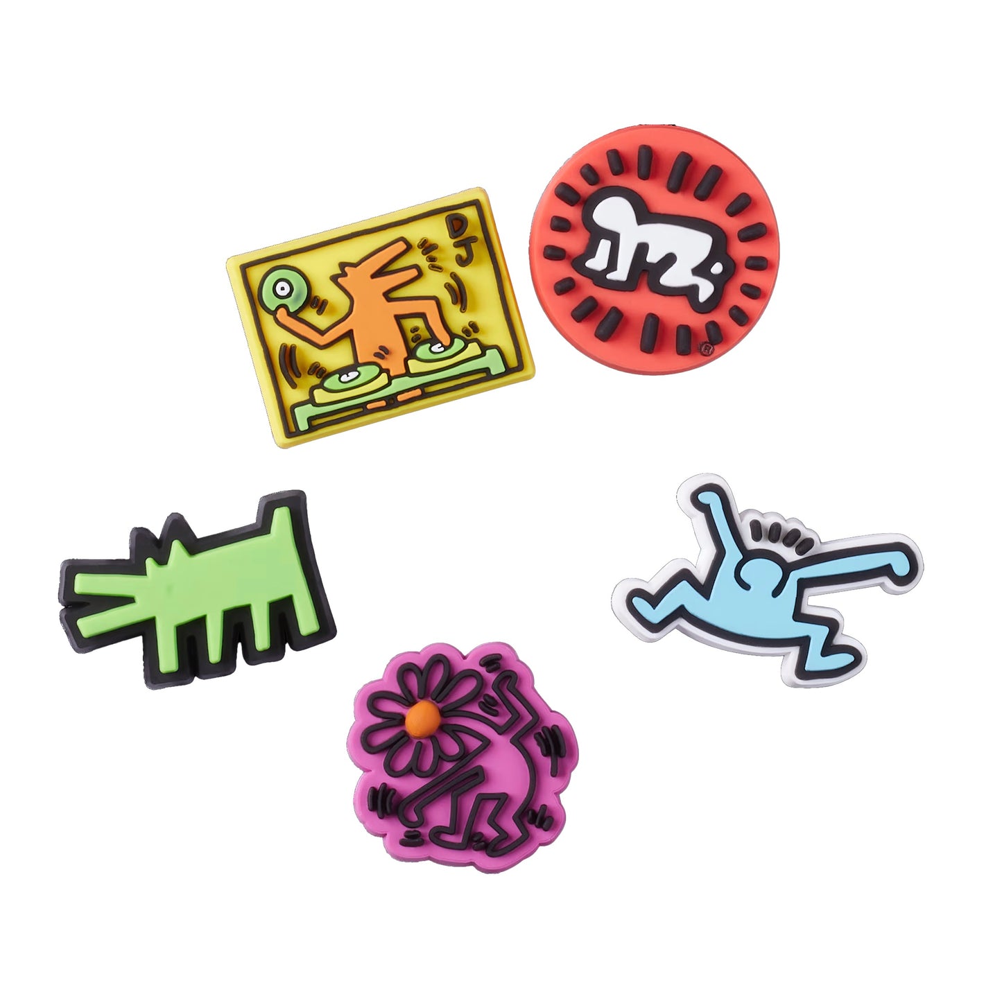 Keith Haring Jibbitz Charm 5 Pack