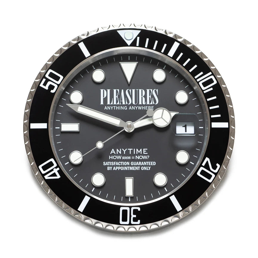 PLEASURES Anytime Clock 'Black' P25SP051-BLACK – DVSN WEST