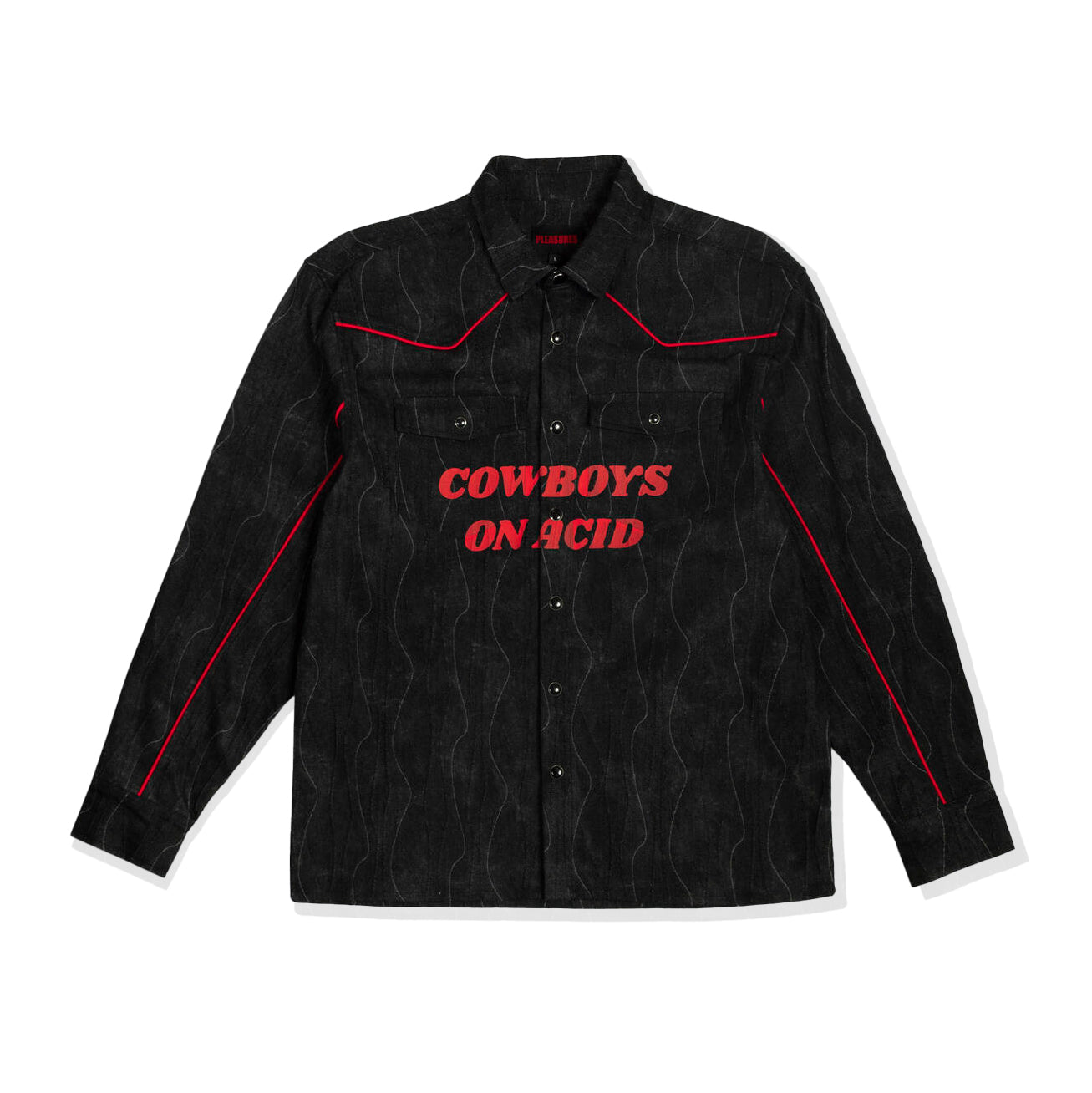 Pleasures Acid Cowboy Denim Shirt | Black