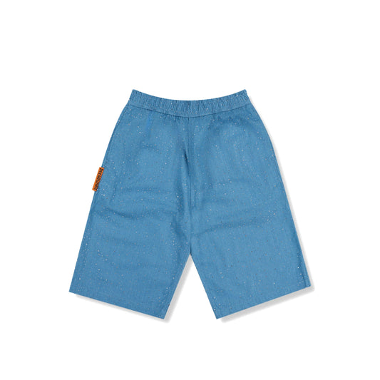 PLEASURES Glitter Baggy Denim Shorts