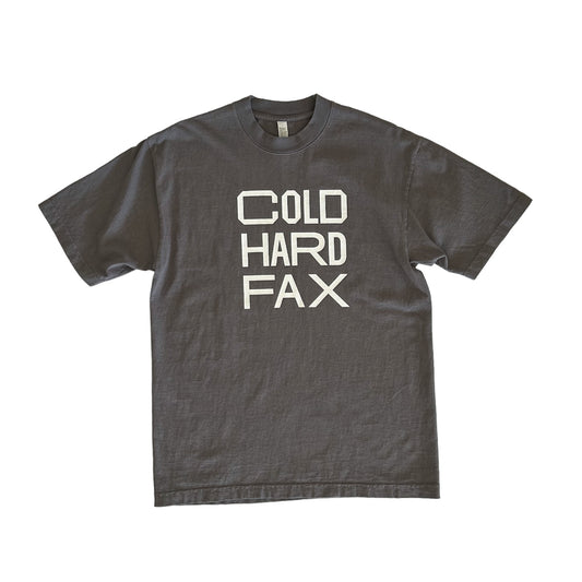 DVSN West Cold Hard Fax Tee - Charcoal/White