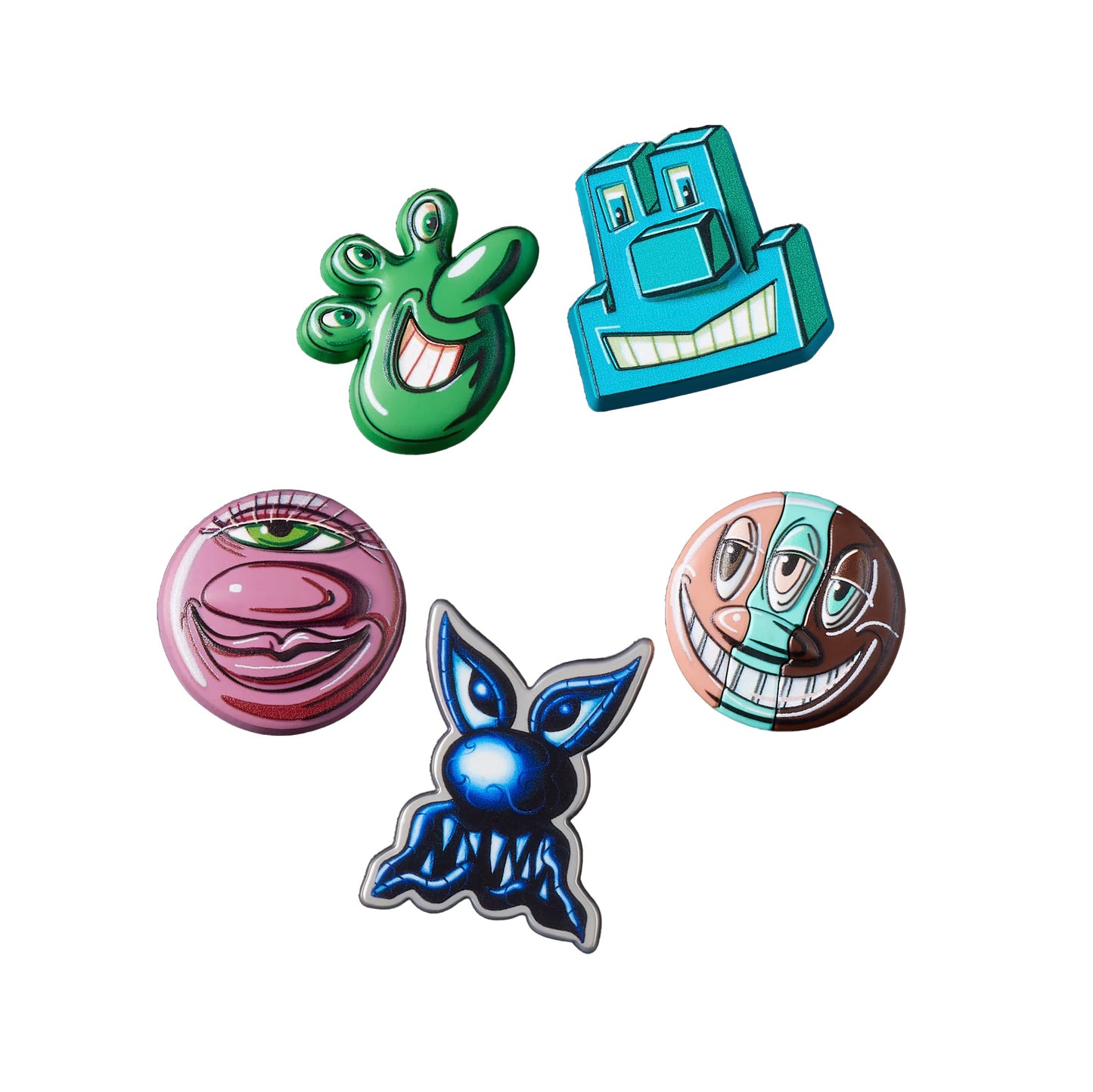 Kenny Scharf Jibbetz Charm 5 Pack